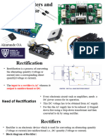 Rectifiers, Filters and Regulato