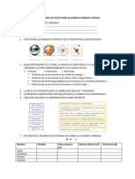 Cuestionario de Supletorio de Química Primero