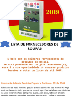 Lista Fornecedores Brasileiros 2