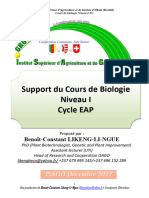 Support - Cours de Biologie - Niveau I - TC - ISAGO - Décembre 2022