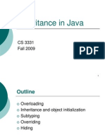 Inheritance in Java: CS 3331 Fall 2009