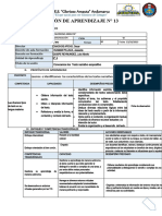 N° 13 SESIÓN DE APRENDIZAJE 3 Ero 13 10