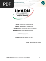 M18 - U1 - A3 - Plan de Auditoría de Un Ente Público