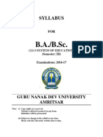 BA BSC Semester III