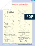 Review On Equations and Inequalities