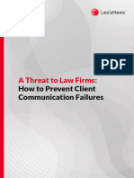 A Threat To Law Firms - How To Prevent Client Communication Failures - © 2023 LexisNexis