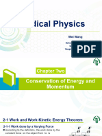 Chapter Two-Conservation of Energy and Momentum