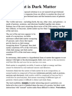 Phy Project On Dark Matter and Dark Energy