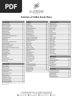 Coffee Break Menu Selection JS Luwansa