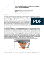 A Model For Determining Optimal Transiti