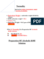 Prepartion OF Alcoholic KOH Solution by GURDEEP