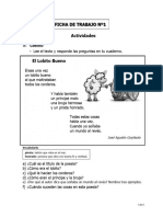 Comprensión Lectora Fichas