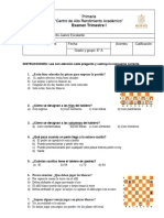 Examen Trimestral Primaria 6° A