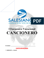 Cancionero (Retiro Vocacional)