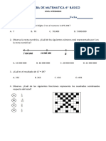 Prueba Intermedia Mat 6to