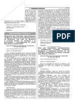 Resolución N.° 4292-2013-MP-FN. Dan Por Concluidos Fiscales Del Santa, Áncash, San Martín y Huaura. EP 27 DIC2013. 2p