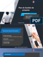 Plan de Gestión de Proyecto - Unidad 1 Tarea 2 Presentación