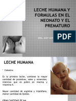 Leche Humana y Formulas en El Neonato