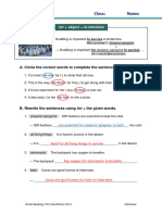 Bricks Reading 170 Nonfiction - L2 - Grammar Sheet - Answer Key