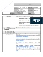 Principles of Teaching and Learning