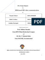 Design of SDR-based HD Video Communication: Prof. Mithun Mondal From BITS Pilani Hyderabad Campus