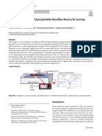 Carbon Nanotube and Polyacrylonitrile Nanofiber Devices For Sensing Applications