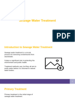 Sewage Water Treatment