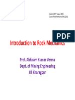 Introduction To Rock Mechanics