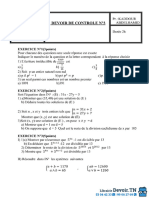 Devoir de Contrôle N°3 2017 2018 (Kaddour Abdelhamid)