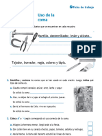 2018 Com4p U2 Ficha Ortografia Uso de La Coma