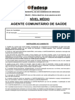 Prova de Agente Comunitario de Saude