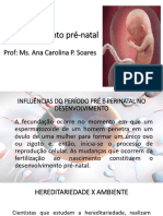 Gravidez e Desenvolvimento Fetal