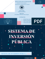 Sistema de Inversión Pública