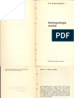 Evans-Prtchard, E.E., ANTROPOLOGÍA SOCIAL