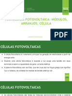 Tecnologia Fotovoltaica - Módulos, Arranjos, Célula - I