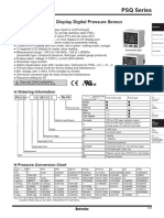 Dual Digital Display Pressure Sensors AUTONICS PSQ Series CATALOG 991