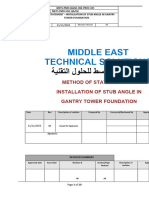 11 - Method of Statement For Stub Angle Installation