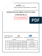 SPECIFICATION FOR GENERAL ROTARY PD PUMPS (Rev.0) (P-1201 To P-1206, P-1402 To P-1405)