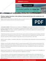 Produce Aplazó Decisión Sobre Primera Temporada de Pesca de Anchoveta A La Quincena de Junio - Semana Económica