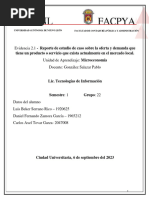 Evidencia 2.1 - Reporte de Estudio de Caso Sobre La Oferta y Demanda Que Tiene Un Producto o Servicio Que Exista Actualmente en El Mercado Local.