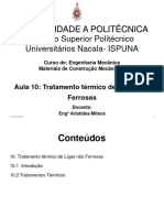 Aula 10-Tratamento Térmico de Ligas Não Ferrosas