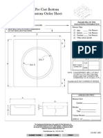 Pre Cast Bottom Custom Order Sheet: Instructions