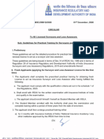 Guidelines For Practical Training For Surveyors and Loss Assessors