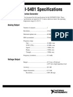 Ni 5401 Specs