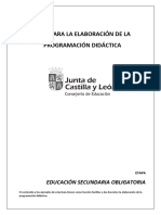 Guía Elaboración Programación Docente LOMLOE - ESO