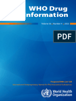 WHO Drug Informat Ion: Volume 36 Number 4 2022