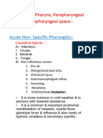 7 Infections of Pharynx, Parapharyngeal Space & Retropharyngeal