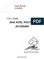 Jnet Adsl Router JN-DS5400: User's Guide