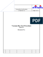 Vacuum Box Test Procedure