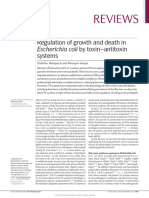 Regulation of Growth and Death in Escherichia Coli by Toxin-Antitoxin Systems